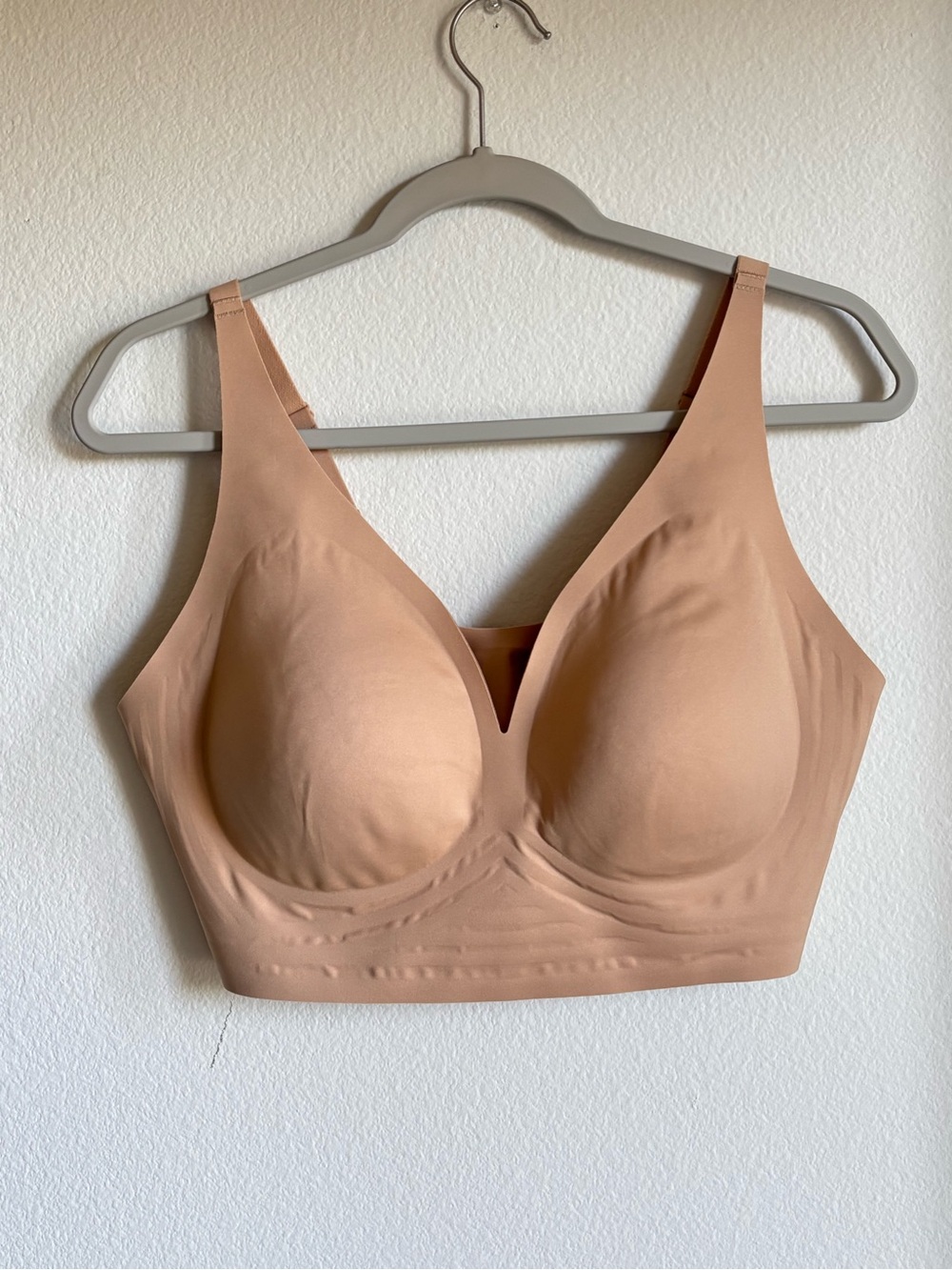 Auden Luxury Collection Beige Plunge Bralette – XXL